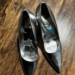 Elegant Silver Women's Heels